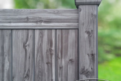 Illusions Driftwood PVC Vinyl Privacy Fence Panels look like weathered cedar fence without the maintenance. The most authentic looking vinyl woodgrain fence in the world. #vinylfence #woodgrain #cedarfence #woodfence #fenceideas #illusionsfence #privacyfence #privacy #backyardideas #curbappeal #homeideas #landscaping #landscapingideas #longisland #longislandny #connecticut #newyork #rhodeisland #newjersey #pennsylvania